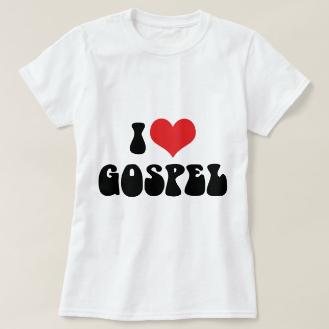 Camiseta Amo el Evangelio (Diseño del anverso)