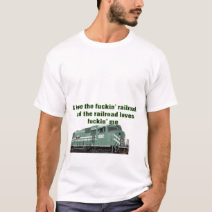 Camiseta Amo el ferrocarril