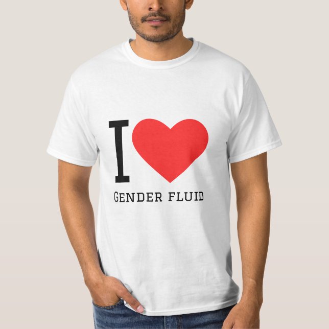 Camiseta Amo el fluido de género (Anverso)