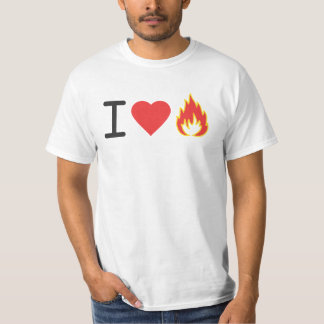 Camiseta Amo el fuego
