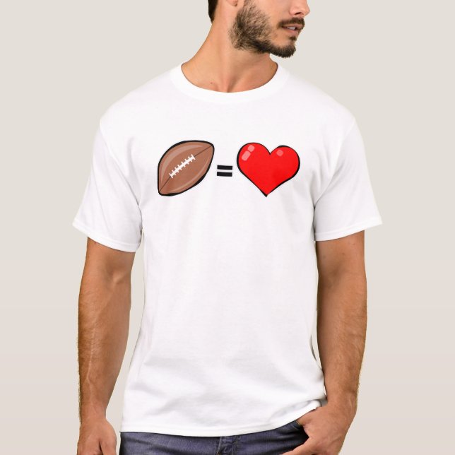 Camiseta Amo el fútbol  (Anverso)