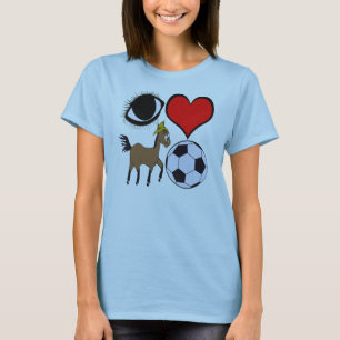 Camiseta Amo el fútbol 1 del caballo