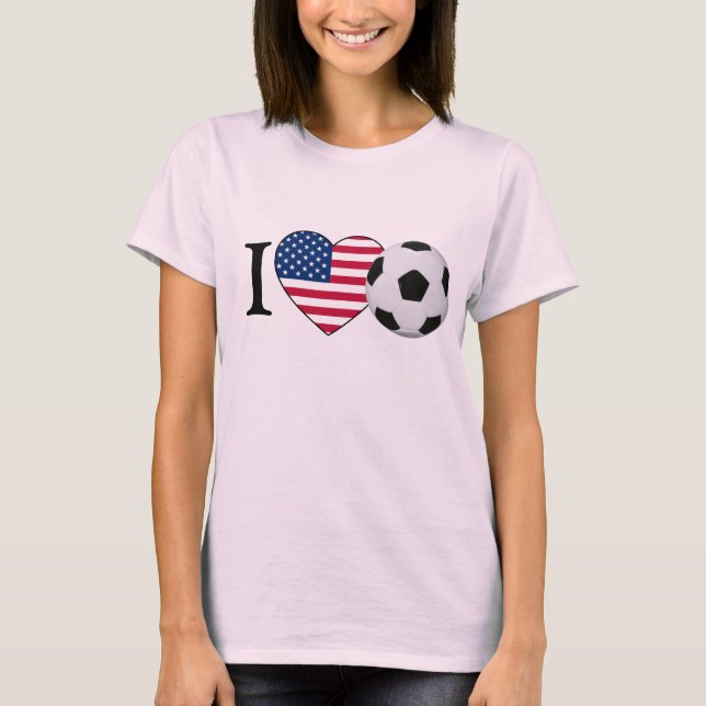 Camiseta Amo el fútbol de EE.UU. (Anverso)