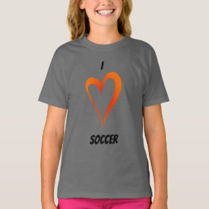 Camiseta Amo el fútbol - Niños Pullover Hoodie