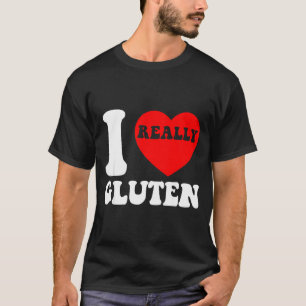 Camiseta Amo el gluten Me encanta el gluten Calorías Carboh