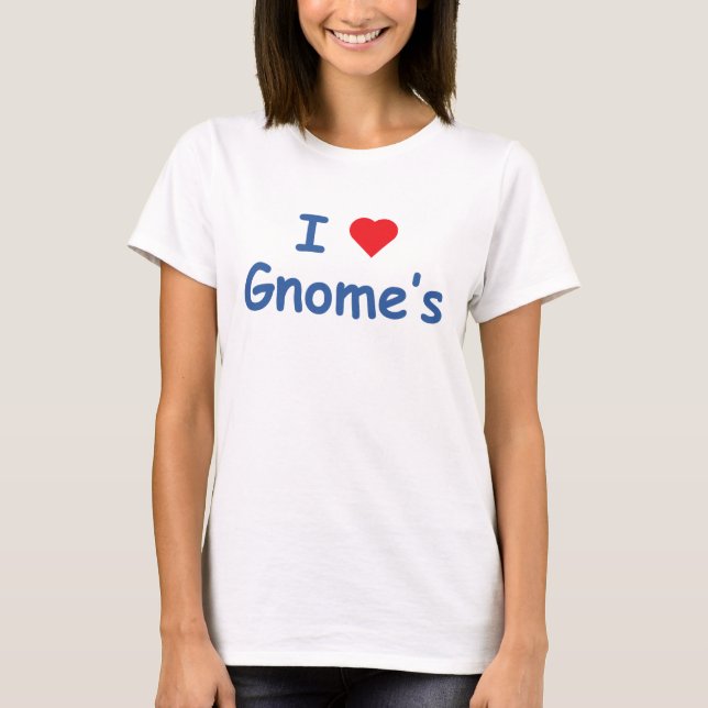 Camiseta Amo el gnomo (Anverso)