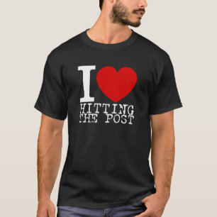 Camiseta Amo el golpear del poste (blanco)