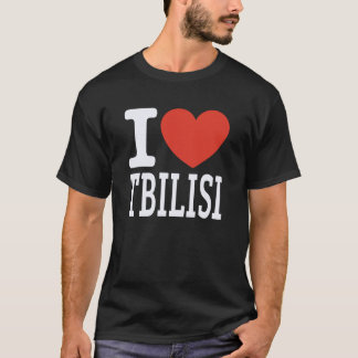 Camiseta Amo el gráfico del corazón de la ciudad de Tbilisi