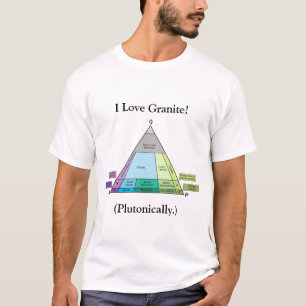 Camiseta Amo el granito... plutónicamente (Claro)