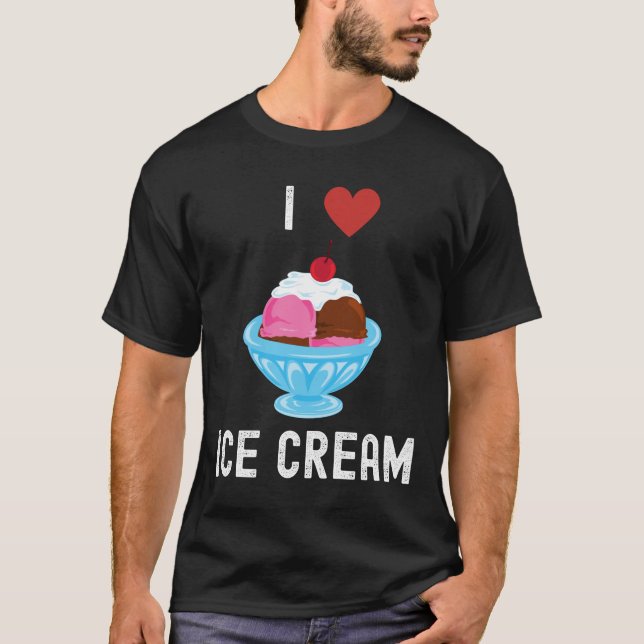 Camiseta Amo El Helado (Anverso)