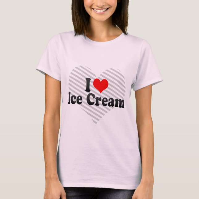 Camiseta Amo el helado (Anverso)