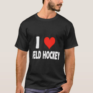 Camiseta Amo el hockey sobre hierba - el corazón se cuece g