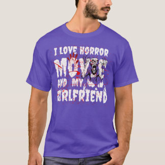 Camiseta Amo El Horror Y Mi novia