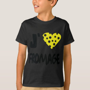Camiseta Amo el icono del fromage