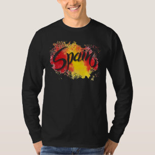 Camiseta Amo el Ilustracion de bandera de España Art Barcel