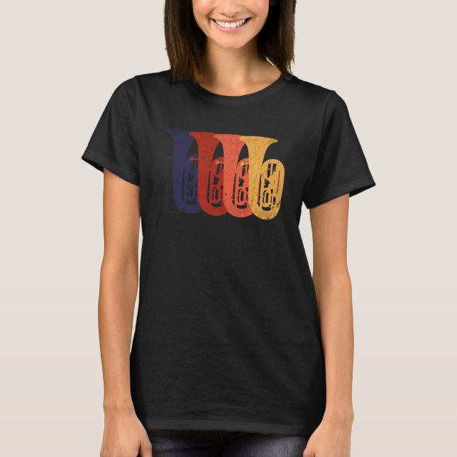 Camiseta Amo el instrumento Tuba (Anverso)