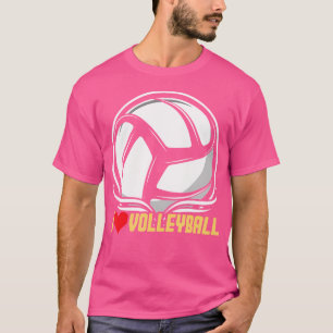 Camiseta Amo el jugador de voleibol de playa