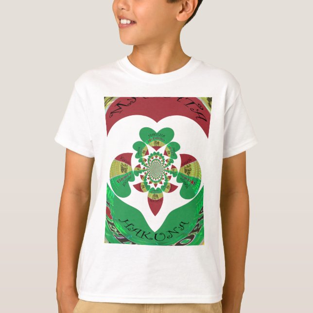 Camiseta Amo el Kaleidoscope de Etiopía - arte rasta de sen (Anverso)