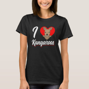Camiseta Amo el Kangaroos Animal Kangaroo Australia