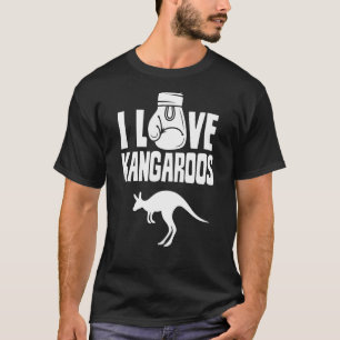 Camiseta Amo el Kangaroos Australia Animal Kangaroo