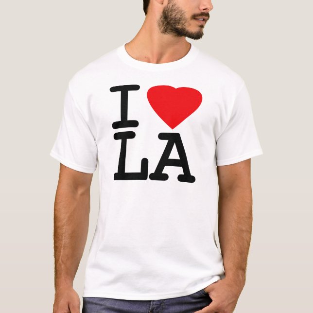 Camiseta Amo el LA del corazón (Anverso)