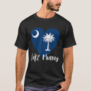 Camiseta Amo el lago Murray Carolina del Sur Bandera del Co