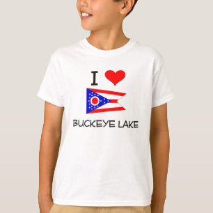 Camiseta Amo el lago Ohio buckeye