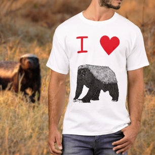 Camiseta Amo el lema de Honey Badgers