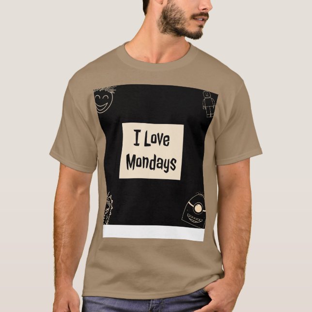 Camiseta Amo el lunes (Anverso)