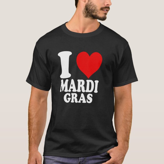Camiseta Amo el Mardi Gras (Anverso)