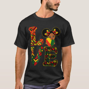 Camiseta Amo el mes de la historia negra, niñas africanas f