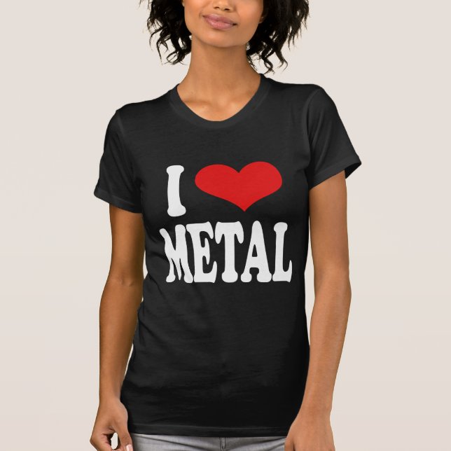 Camiseta Amo el metal (Anverso)