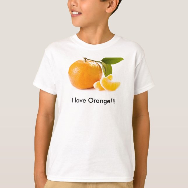 Camiseta ¡Amo el naranja!!! (Anverso)