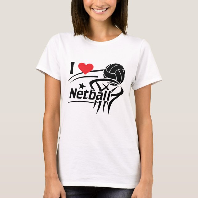 Camiseta Amo el Netball (Anverso)