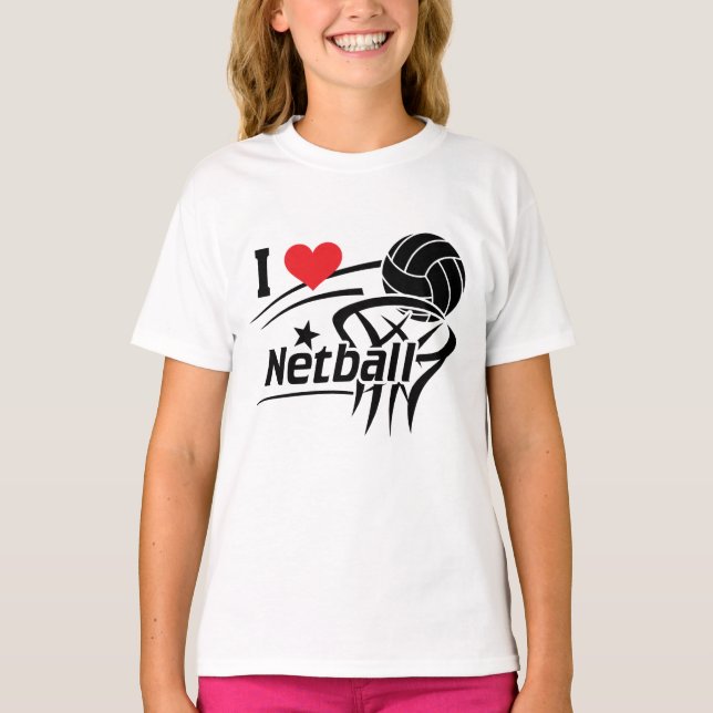 Camiseta Amo el Netball (Anverso)