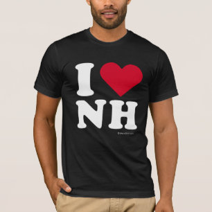 CAMISETA "AMO EL NH" "QUE AMO NEW HAMPSHIRE "
