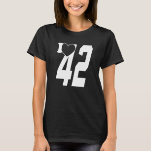 Camiseta Amo el número 42 - Hombres, Mujeres, Niños, Niños