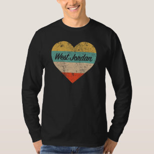 Camiseta Amo el Oeste de Jordania Utah Vintage Distresor