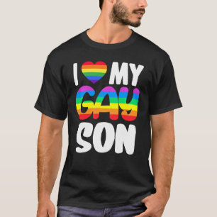 Camiseta Amo el orgullo de mi hijo gay LGBT Apoyo a la fami