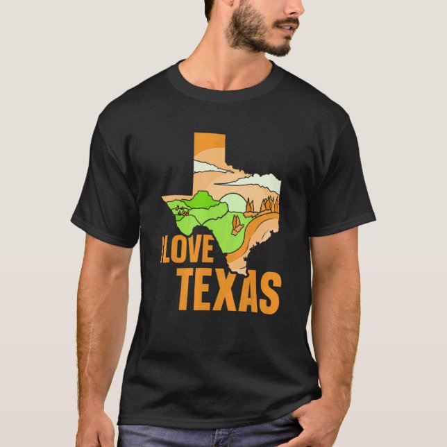 Camiseta Amo el Orgullo de Texas Texan Sayings Patrióticos (Anverso)