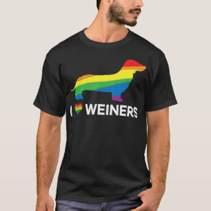 Camiseta Amo el orgullo gay gay de Dachshund