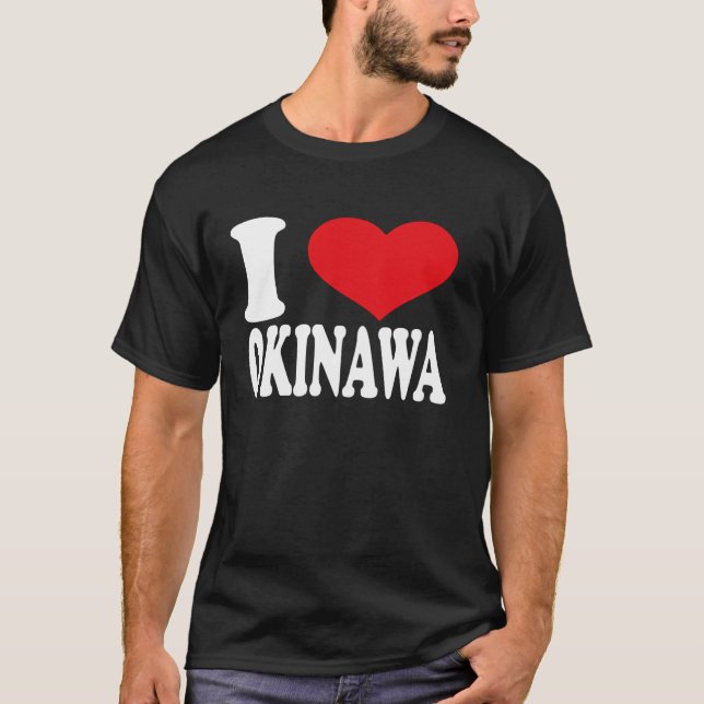 Camiseta Amo el Orgullo Okinawa Heart Okinawa (Anverso)