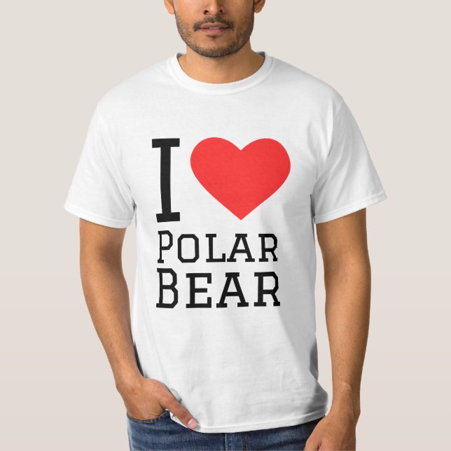 Camiseta Amo el oso polar (Anverso)