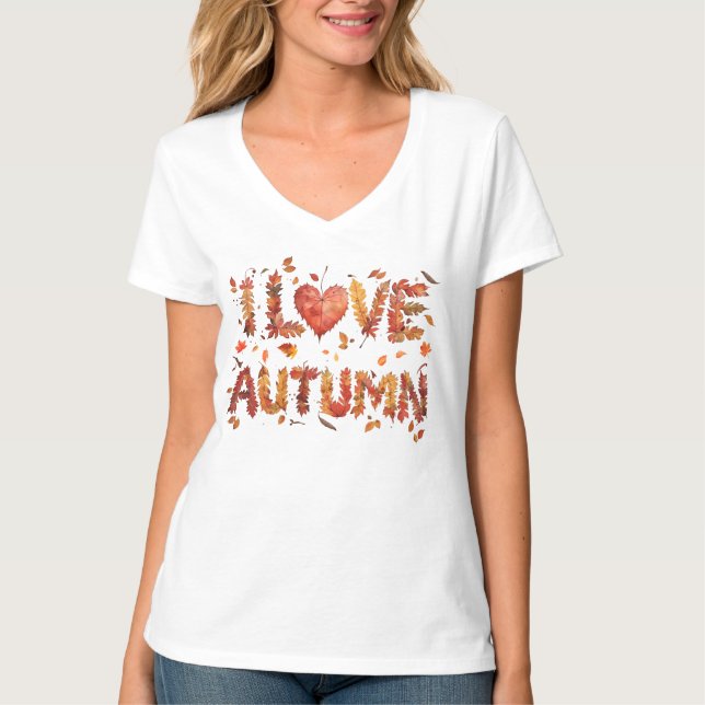 Camiseta Amo el otoño (Anverso)
