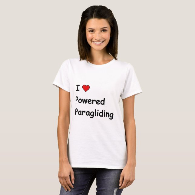 Camiseta Amo el Parapente Motorizado (Anverso completo)