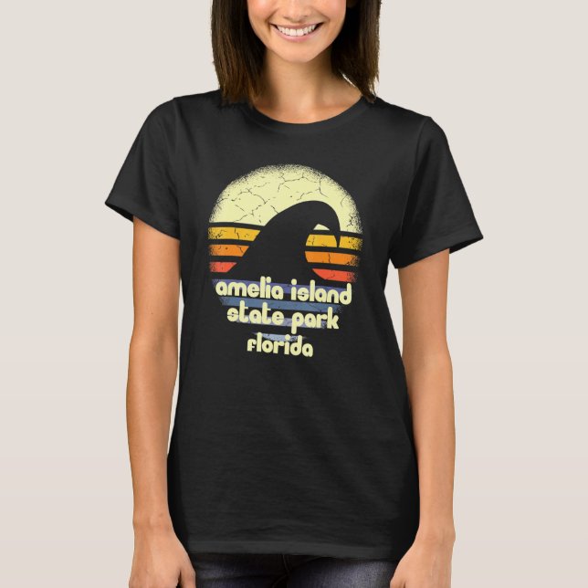 Camiseta Amo el Parque Estatal de la Isla Amelia Florida Ol (Anverso)