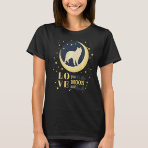 Camiseta Amo El Pastor De Pastor Belga A La Luna