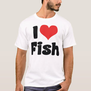 Camiseta Amo el pez corazón - Amantes del acuario