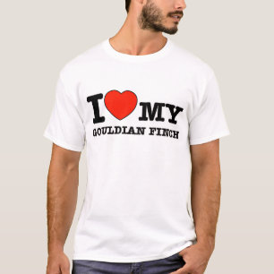 Camiseta Amo el pinzón gouldian