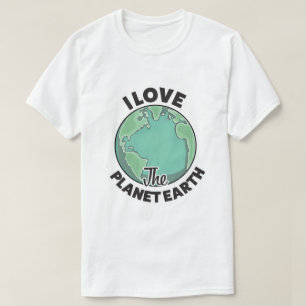 Camiseta Amo El Planeta Tierra